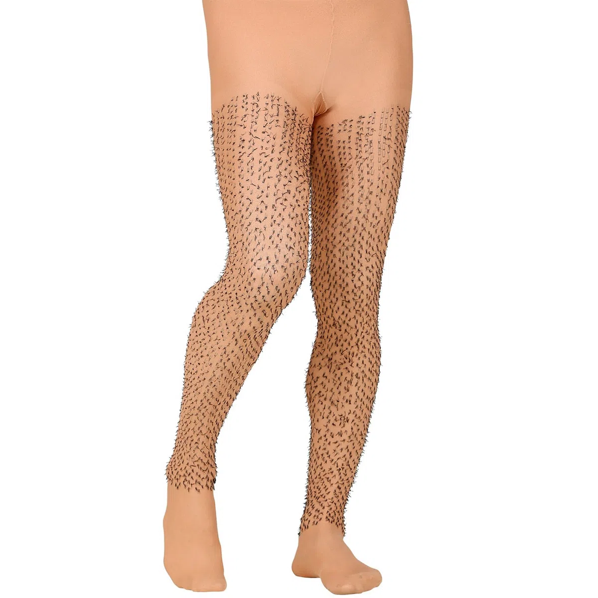 W WIDMANN MILANO Party Fashion - Haarige Strumpfhose, für Männer, 60 DEN, Karneval, Halloween