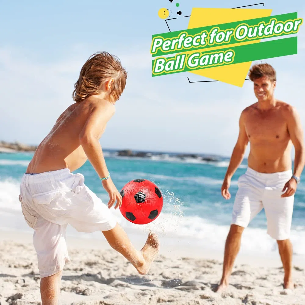 15 cm Kinder Fußball Gummibälle Sportspielzeug, Mini PVC Fußball für den Innenbereich, weiche Fußbälle für Fußballtore, Kleinkinderbälle für aufblasbare Schwimmreifen, 6 Stück