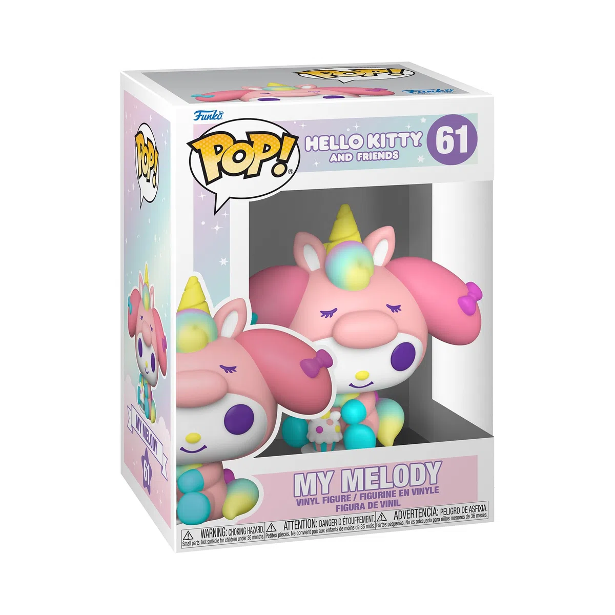 Funko POP! Sanrio: Hello Kitty and Friends - My Melody - Unicorn Party - Sammelbare Vinylfigur - Geschenkidee - Offizielles Merchandise - Spielzeug für Kinder & Erwachsene - Modellfigur für Sammler