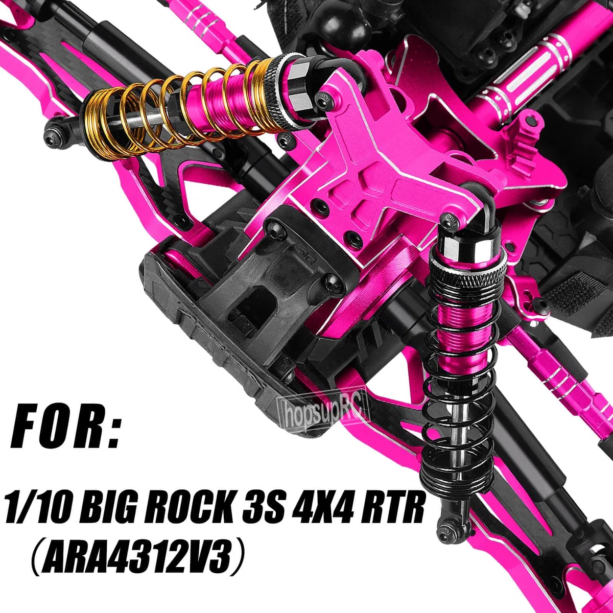 RC Shocks&Arms&Caster Blocks Hubs & 25T Direct Mount Servo Saver & Steering Bellcranks & CVD & Support & Gear & Center Drivesshafts & Turnbuckles Links Parts for 1/10 Big Rock 4X4 V3 3S BLX,