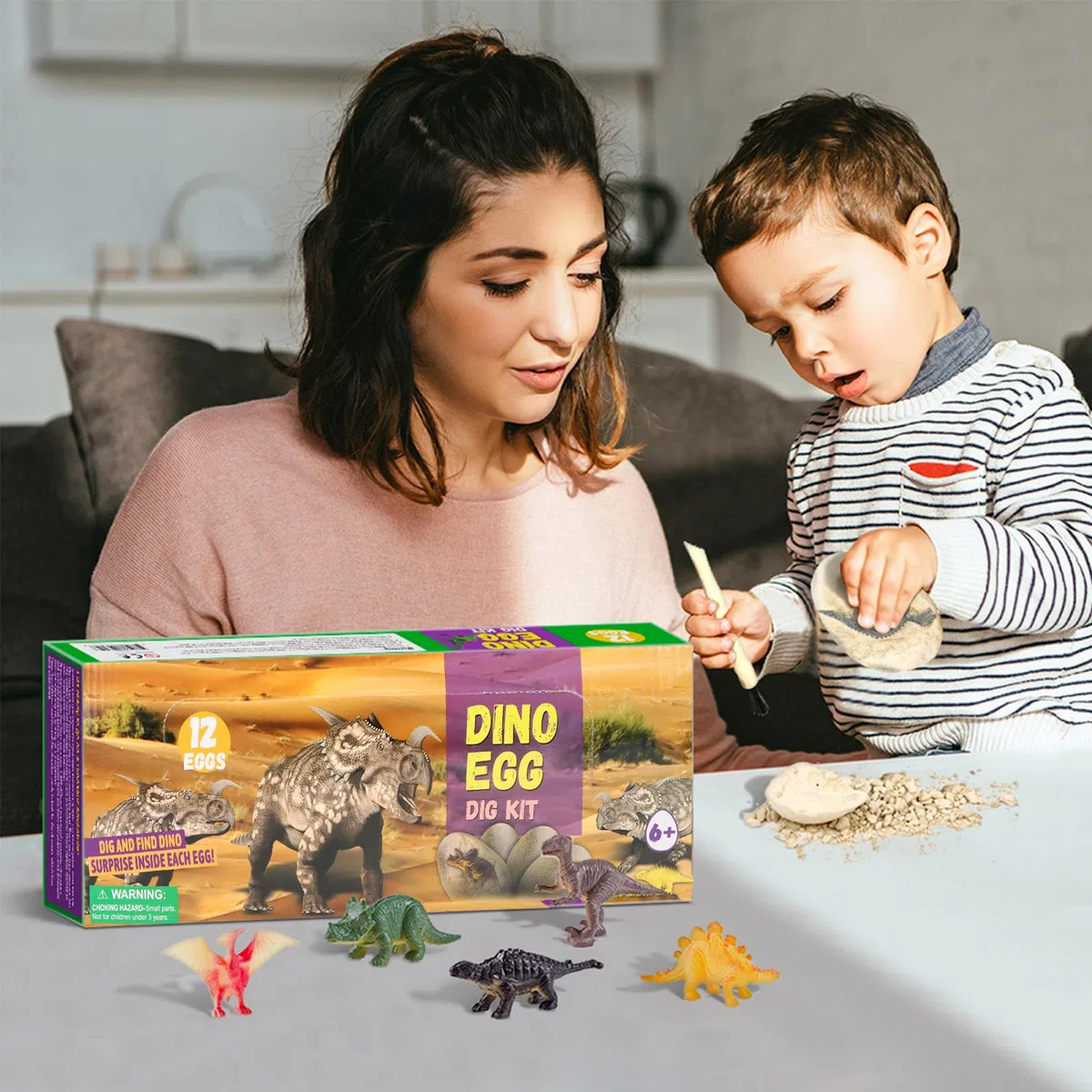 Dino Ausgrabungsset für Kinder,Dinosaurier Eier Zum Ausgraben Dinosaurier adventskalender,Dino Spielzeug Dinosaurier Figuren für Kinder Jungen Mädchen ab 6 7 8 9 10 Jahre