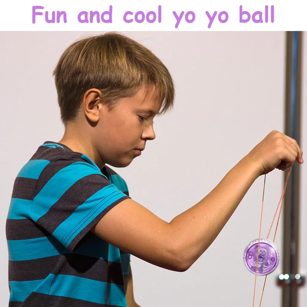 15 Stück LED Licht YoYo, Kunststoff Responsive Yoyo, Reaktives Kugellager JoJo, JoJo Spielzeug, für Anfänger und Kinder, für Geburtstag Party Gastgeschenk, Preise, Zufällige Farben