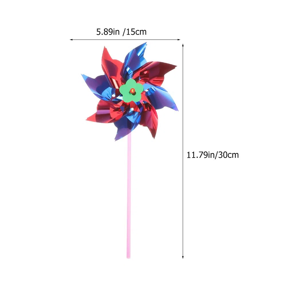 VICASKY Bunte Kleine Windräder zum Selberbauen - 20 Stück Windspiel Garten Deko,Handliche DIY Windmühlen für Kinder,Outdoor Balkon Gartenparty Deko,Farbige Windrad Spielzeuge (Mehrfarbig,20er Set)