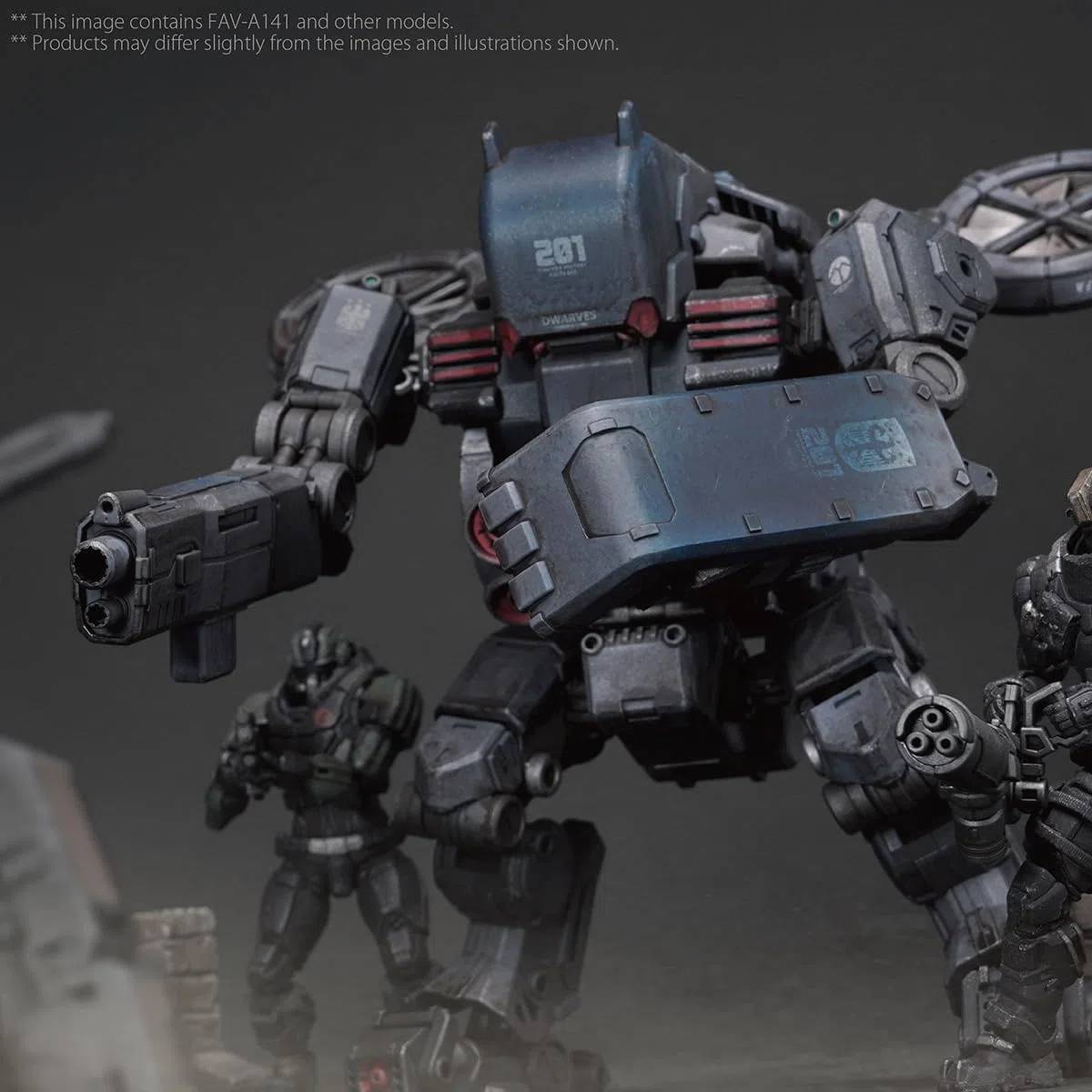 HiPlay Toys Alliance Acid Rain World FAV-A141 Vindgar D2L Maßstab 1/18 Sammel-Actionfiguren-Set Omanga Empire Hell Division
