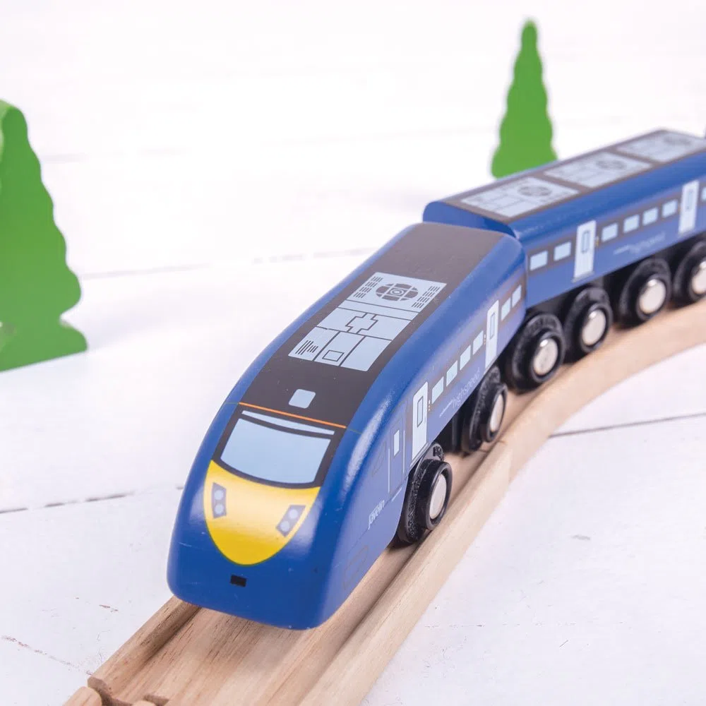 Bigjigs Rail Hochgeschwindigkeitszug Eins – Kompatibel mit Anderen großen Eisenbahnmarken