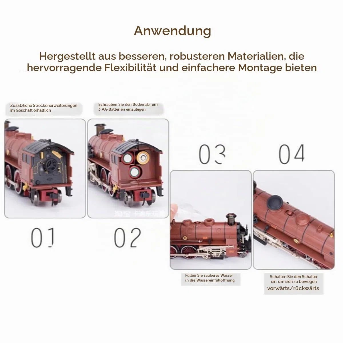 Elektrische Zug Spielzeug, 1/87 HO Electric Locomotive Elektrische Eisenbahn mit Wagen und Schienen, Geschenk für Liebhaber elektrischer Lokomotiven
