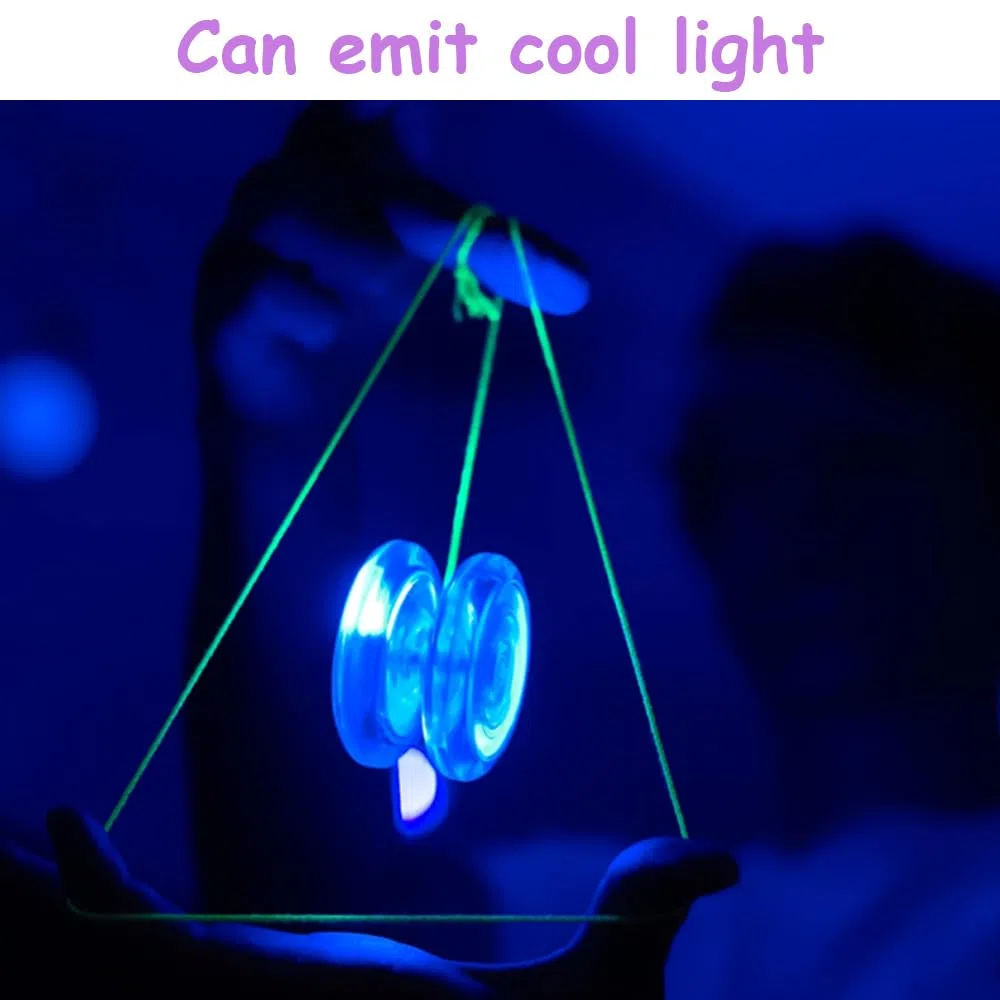 15 Stück LED Licht YoYo, Kunststoff Responsive Yoyo, Reaktives Kugellager JoJo, JoJo Spielzeug, für Anfänger und Kinder, für Geburtstag Party Gastgeschenk, Preise, Zufällige Farben
