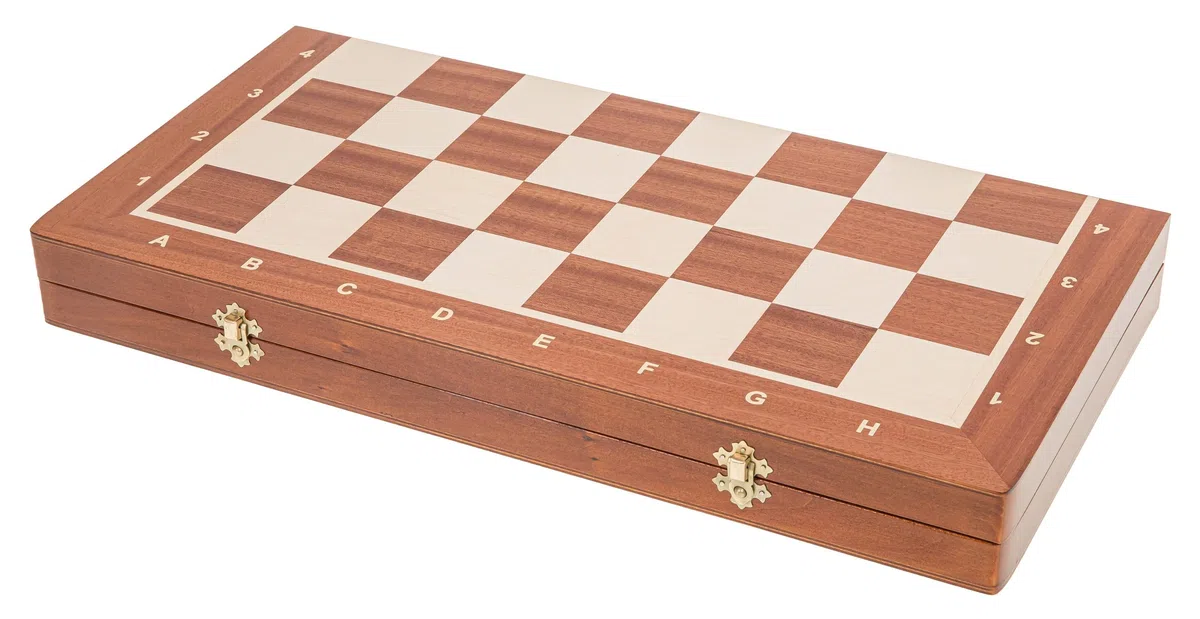 Square - Schach Schachspiel - Napoleon - Schachfiguren aus Metall - Schachbrett aus Holz