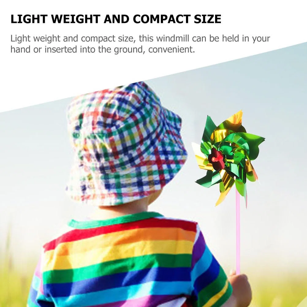 VICASKY Bunte Kleine Windräder zum Selberbauen - 20 Stück Windspiel Garten Deko,Handliche DIY Windmühlen für Kinder,Outdoor Balkon Gartenparty Deko,Farbige Windrad Spielzeuge (Mehrfarbig,20er Set)