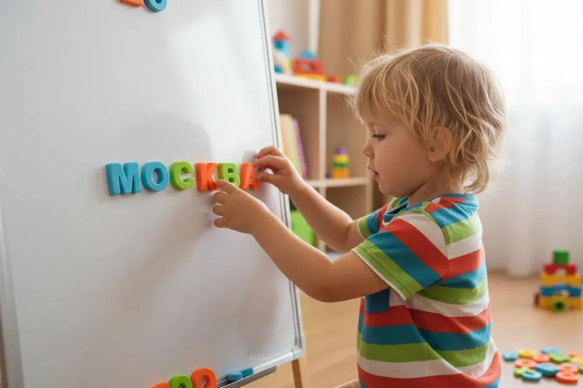 BOHS Magnetische Russische Alphabet Buchstaben Lernspielzeug für Kinder - Kühlschrankmagnete Haus Dekoration - Doppelpack für zusätzliche Buchstaben