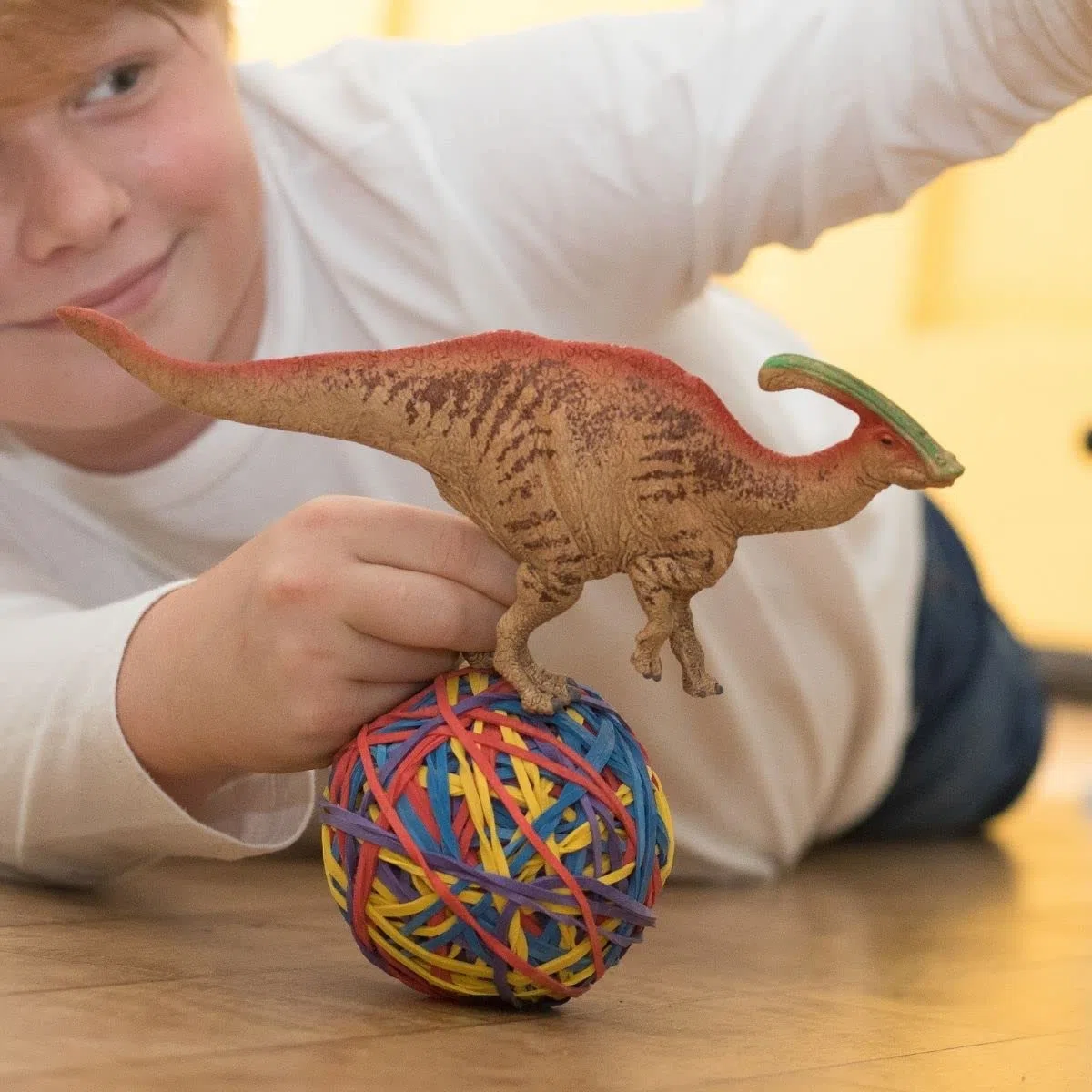 SCHLEICH Dinosaurs | Parasaurolophus 15030 | detailgetreuer Dino | Dino Spielzeug zum Sammeln | tolles Geschenk für Mädchen und Jungen Dinosaurier Spielzeug ab 3 Jahre | 24 x 5 x 10 cm